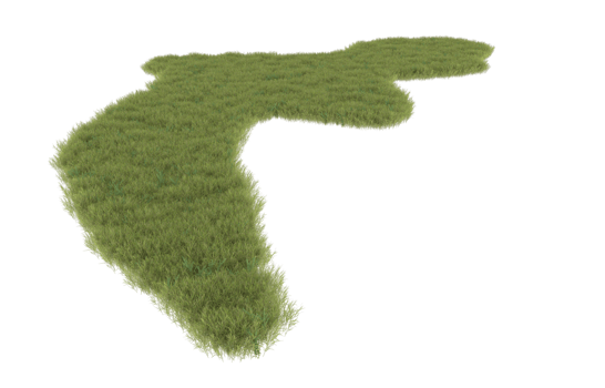 Realistic foliage isolated on transparent background. 3d rendering - illustration png