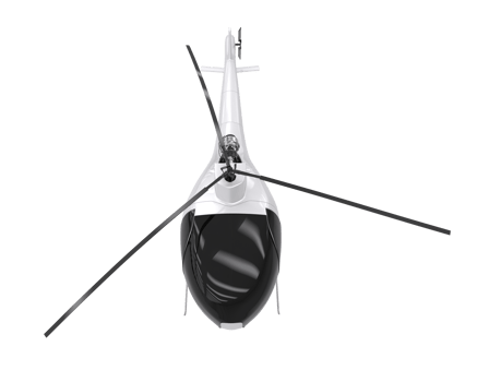 Helicopter isolated on transparent background. 3d rendering - illustration png