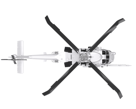Helicopter isolated on transparent background. 3d rendering - illustration png