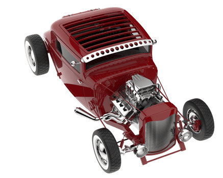 Modern car isolated on transparent background. 3d rendering - illustration png