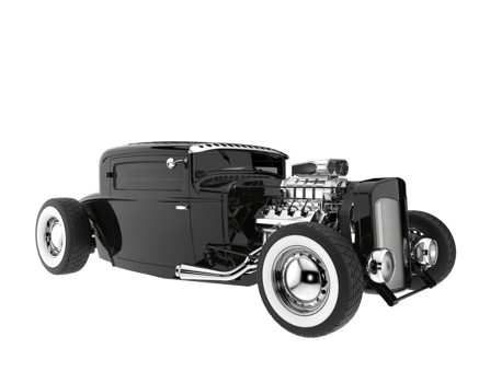 Modern car isolated on transparent background. 3d rendering - illustration png