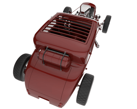 Modern car isolated on transparent background. 3d rendering - illustration png