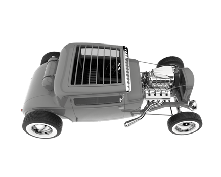 Modern car isolated on transparent background. 3d rendering - illustration png