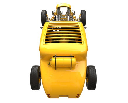 Modern car isolated on transparent background. 3d rendering - illustration png