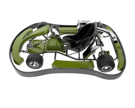 Modern car isolated on transparent background. 3d rendering - illustration png