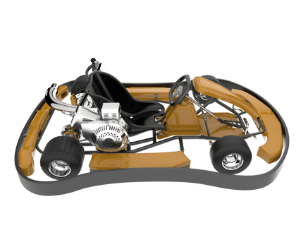 Modern car isolated on transparent background. 3d rendering - illustration png