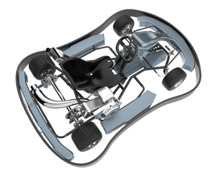 Modern car isolated on transparent background. 3d rendering - illustration png