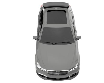 Modern car isolated on transparent background. 3d rendering - illustration png