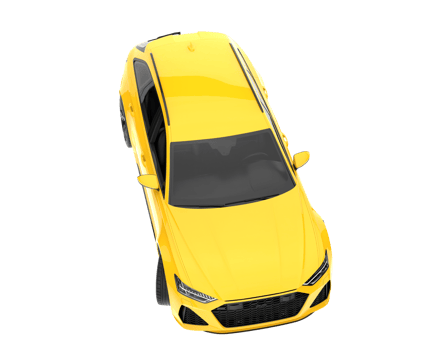 Modern car isolated on transparent background. 3d rendering - illustration png
