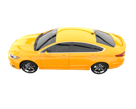 Modern car isolated on transparent background. 3d rendering - illustration png