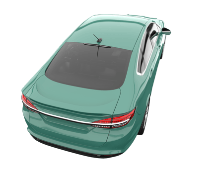Modern car isolated on transparent background. 3d rendering - illustration png