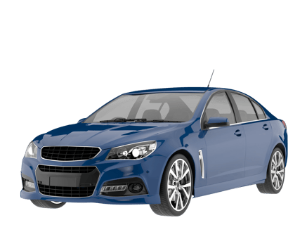 Modern car isolated on transparent background. 3d rendering - illustration png