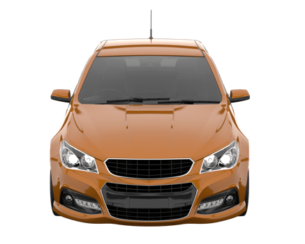 Modern car isolated on transparent background. 3d rendering - illustration png