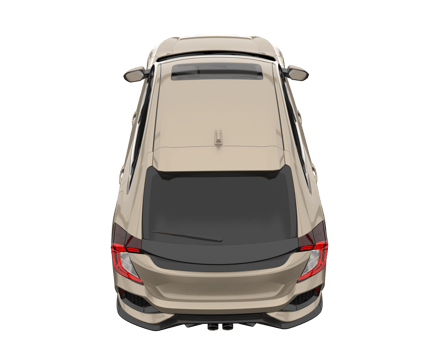 Modern car isolated on transparent background. 3d rendering - illustration png