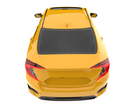 Modern car isolated on transparent background. 3d rendering - illustration png
