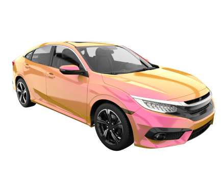 Modern car isolated on transparent background. 3d rendering - illustration png