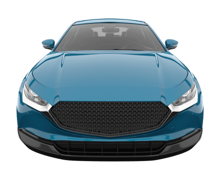 Modern car isolated on transparent background. 3d rendering - illustration png