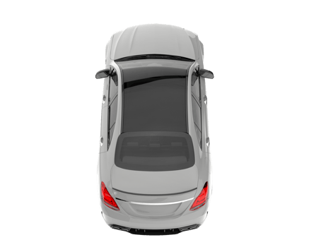 Modern car isolated on transparent background. 3d rendering - illustration png