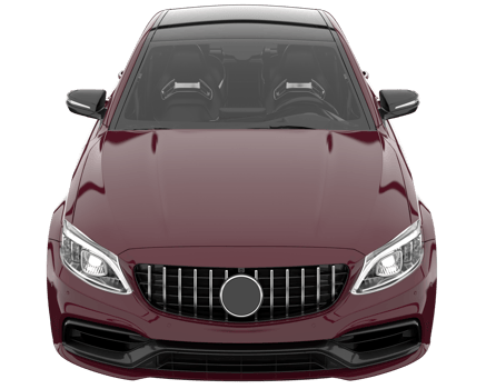 Modern car isolated on transparent background. 3d rendering - illustration png