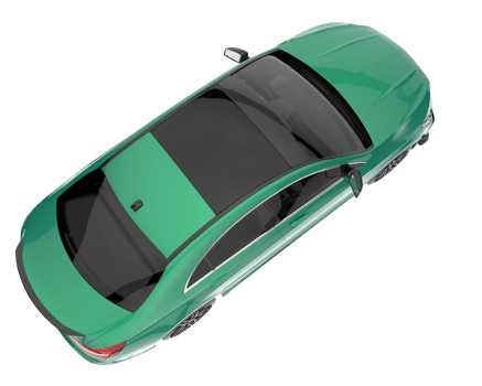 Modern car isolated on transparent background. 3d rendering - illustration png
