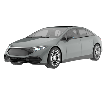 Modern car isolated on transparent background. 3d rendering - illustration png