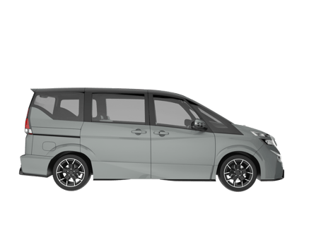 Modern car isolated on transparent background. 3d rendering - illustration png