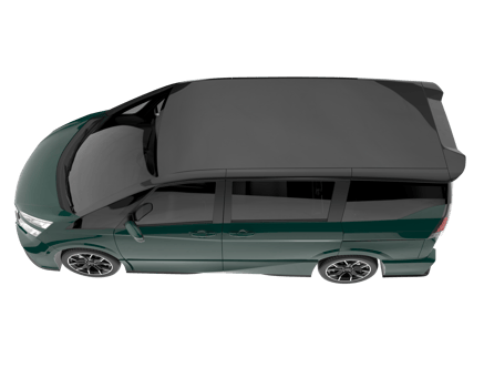 Modern car isolated on transparent background. 3d rendering - illustration png