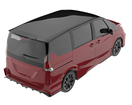 Modern car isolated on transparent background. 3d rendering - illustration png