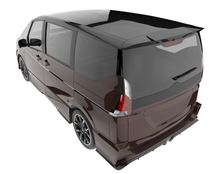 Modern car isolated on transparent background. 3d rendering - illustration png