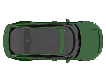 Modern car isolated on transparent background. 3d rendering - illustration png