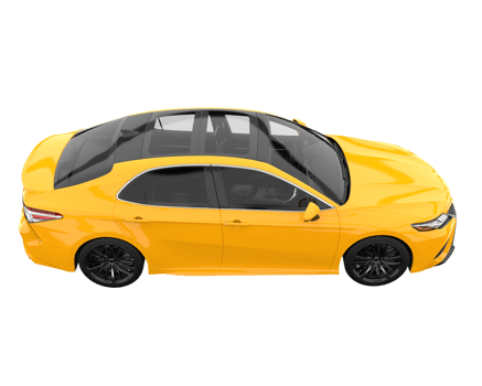 Modern car isolated on transparent background. 3d rendering - illustration png