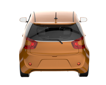 Modern car isolated on transparent background. 3d rendering - illustration png