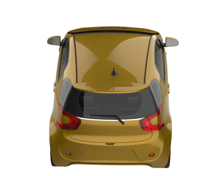 Modern car isolated on transparent background. 3d rendering - illustration png