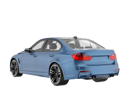 Modern car isolated on transparent background. 3d rendering - illustration png