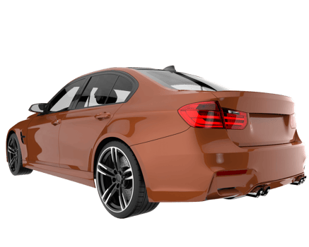 Modern car isolated on transparent background. 3d rendering - illustration png