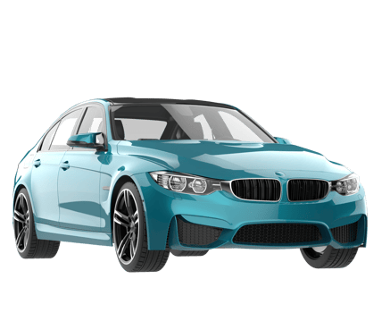 Modern car isolated on transparent background. 3d rendering - illustration png