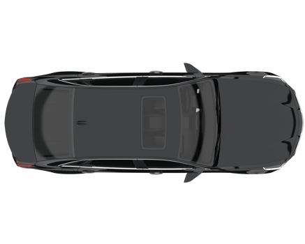 Modern car isolated on transparent background. 3d rendering - illustration png