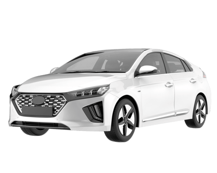Modern car isolated on transparent background. 3d rendering - illustration png