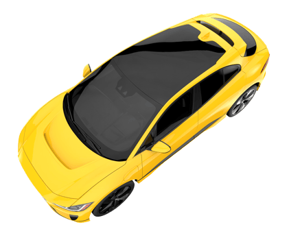 Modern car isolated on transparent background. 3d rendering - illustration png