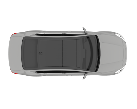 Modern car isolated on transparent background. 3d rendering - illustration png