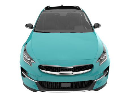 Modern car isolated on transparent background. 3d rendering - illustration png