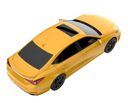 Modern car isolated on transparent background. 3d rendering - illustration png