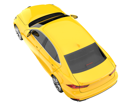 Modern car isolated on transparent background. 3d rendering - illustration png