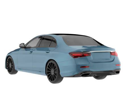 Modern car isolated on transparent background. 3d rendering - illustration png