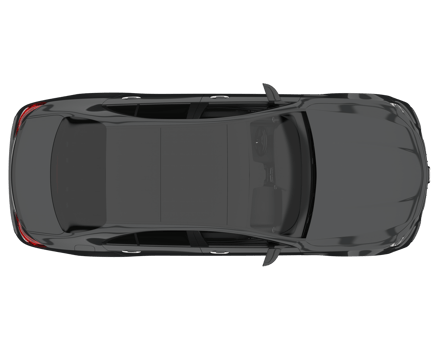 Modern car isolated on transparent background. 3d rendering - illustration png