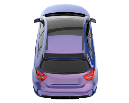 Modern car isolated on transparent background. 3d rendering - illustration png