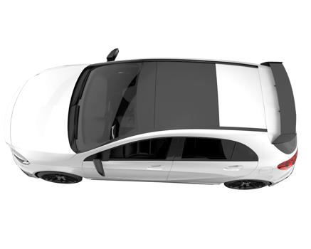 Modern car isolated on transparent background. 3d rendering - illustration png
