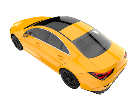 Modern car isolated on transparent background. 3d rendering - illustration png