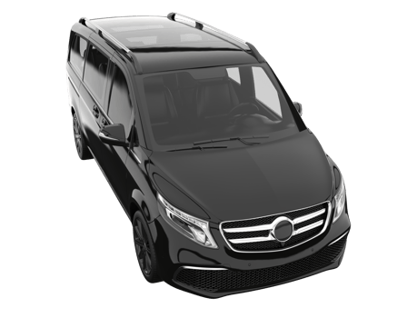 Modern car isolated on transparent background. 3d rendering - illustration png