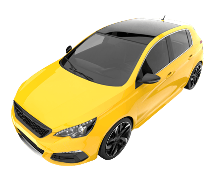 Modern car isolated on transparent background. 3d rendering - illustration png